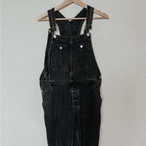 Free People Ziggy Overall - Black, Size 27